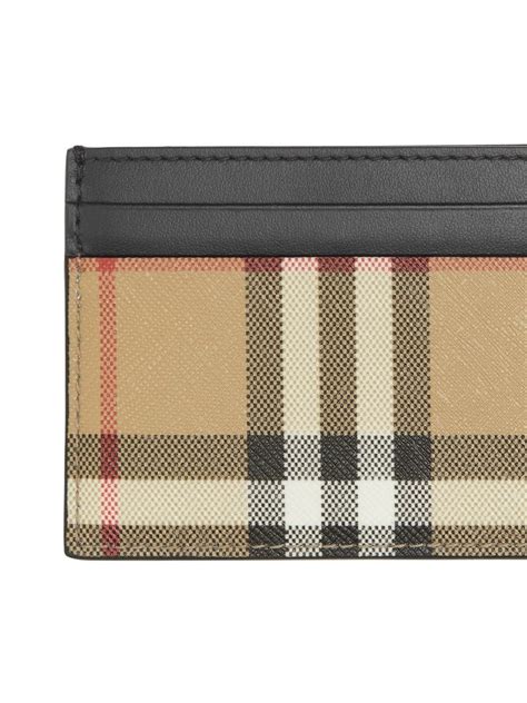 burberry leather document case|check & leather card case.